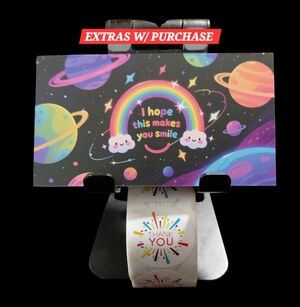 NWT - 550ct -50 Thank You Cards 500 Thank You Stickers 3.54x1.97